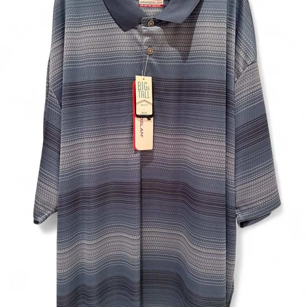 Grand-slam Men's Blue and Navy Polo-shirts
